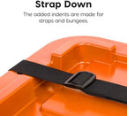 IRIS USA 3-Pack 27 Gal Heavy Duty Storage Tote Bins with Lids, Orange - Image 6