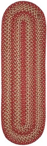 Homespice Apple Pie Jute Braided Stair Treads, Oval 8x28 Set of 13 by Homespice