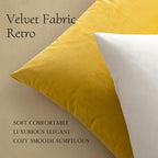 MIULEE 24x24 Inch Pack of 2 Euro Velvet Throw Pillow Covers Pure White - Image 5