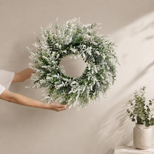 26'' Large Lavender & Eucalyptus Wreath for Front Door - Image 5