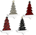 Hicarer 4 Pack Christmas Tree Stocking Holders for Fireplace Mantel by Hicarer