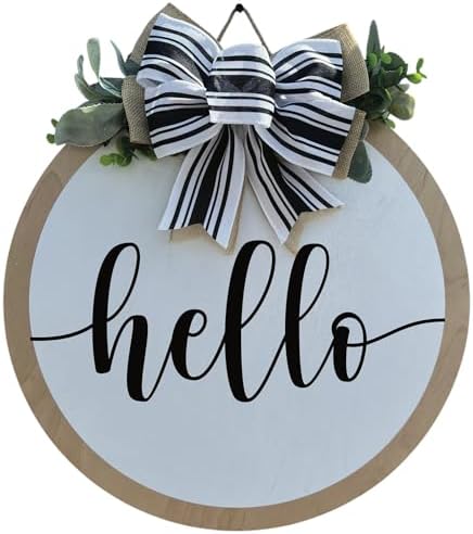 Classroom welcome sign Teacher door sign Gift for Teacher (UV64-Hello two layer, 30'' Width) by Unknown