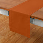 Solino Home Cotton Linen Table Runner Cinnamon Hemstitch, 14 x 72 in - Image 2