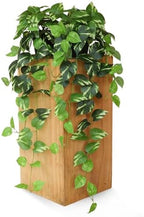 Fake Pothos Hanging Plants - 33" Set of 2 Artificial Silk Ivy Vines with Pots, Realistic Faux Greenery for Indoor Home Office Bathroom Decor, Low Maintenance Hanging Plant Decoration - Golden Green - Image 2