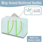VENO 4 Pack Heavy Duty Moving Bags, Extra Large Storage Bags with Reinforced Handles & Strong Zippers, Foldable & Reusable Moving Box Alternative for Clothes & Dorm Storage - Image 2