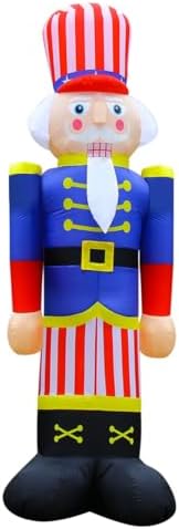 Independence Day Inflatable Nutcracker Soldier Yard Decoration Lighted 4th of July Blow Up Patriotic Garden Yard Lawn Decor 8 Feet Tall (5FT-Nutcracker) - Image 4