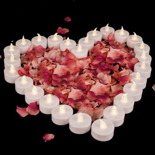 LED Tea Lights Battery Operated Flameless Candles 200 Pack Warm White - Image 5