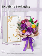 Preserved Flowers Bouquet, Forever Flowers for Delivery,Eteranl Roses - Image 2
