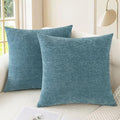 CaliTime Decorative Couch Throw Pillow Covers 26 X 26 Inches Smoke Blue by CaliTime