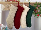 Fesciory 18 Inch Christmas Stockings, 8 Pack Large Cable Knit Xmas Decor - Image 2