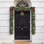 6FT Christmas Cedar Garland, Real Touch Faux Greenery Garland with 550 Branch Tips, Lush Artificial Cypress Pine Garland for Mantel, Staircase, Doorway - Image 3