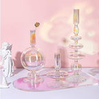 Rtteri 3 Pcs Glass Candle Holder Candlesticks Holders, Colorful - Image 3