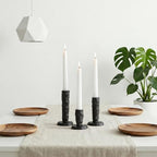 Sziqiqi Black Iron Candlstick Holders: Cast Iron Taper Candle Holder - Image 3
