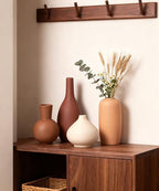 Ceramic Vase Home Decor Small Flowers Vase Set of 4 Living Room Decoration Bookshelf Bedroom Office Kitchen Dining Table Modern Farmhouse - Image 7