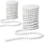 Giegxin 2 Pcs Wood White Christmas Bead Garland 66 Feet in Total Farmhouse by Giegxin