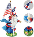 4th of July Decorations Patriotic Gnome Statue Holding American Flag, 250 Years America Faceless Garden Gnome Decor for Indoor Outdoor Patio Yard Lawn, Independence Day Memorial Day USA Merchandise - Image 6