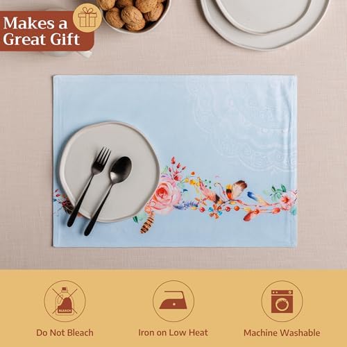 Maison d' Hermine Placemats Set of 4 Reusable 100% Cotton (13"x19") - Image 5