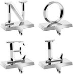 MCEAST Set of 4 Christmas Stocking Holders Noel Metal Stocking Hangers Mantel Hook Hangers Fireplace Stocking Hooks for Christmas Decoration by MCEAST
