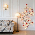 Rose LED Tree Branch Lights for Wall,Led Rose Blossom Lights Twig Decor with 144 LED Flower String Lights and USB Powered, 8 Lighting Modes for Indoor Window Wedding Valentine's Day Decor (91in) - Image 2