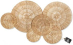 CHI AN HOME Wicker 23 Inch Jute Wall Decor Baskets, Set of 6 Extra Large Woven Jute Wall Plates, 23",21",15",13",12,10", Decorative Baskets for Wall Arts, Wall Hanging for Bedroom, Living Room, Office by ChiAnHome
