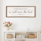 As For Me And My House We Will Serve The Lord Wall Decor 32×12 Inch Wood - Image 3