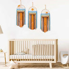 Artilady 3 Pack Macrame Wall Hanging Tapestry, Boho Sun Art Dream Catcher - Image 6