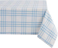 DII Home Sweet Farmhouse Plaid Tabletop Collection, Tablecloth, 60x84, Light Blue by DII