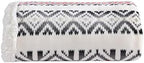Eddie Bauer - Throw Blanket, Brushed Fleece & Plush Sherpa Soft Bedding, Blanket for Couch & Bed (Mountain Village Red, 50" x 60") by Unknown