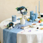 Idyllic Blue Artificial Flower Box, Wedding Table Centerpiece, Party Decoration Floral Arrangement in Box, Ready-to-Use Home Decor - Image 6