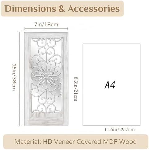 Mirrored Wall Candle Sconces Set of 2 with Scrollwork Design - Image 3