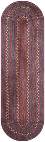 Homespice Jamestown Braided Table Runner for Country Decor, Oval 11x36 by Homespice