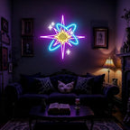 Starburst Neon Sign, Mystical Cosmic Light for Bedroom, Dorm & Studio Decor - Image 2