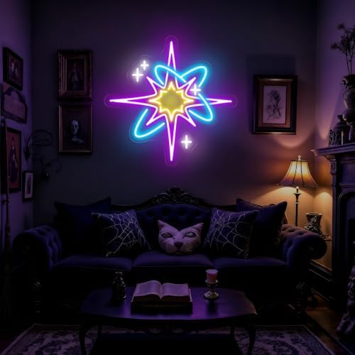 Starburst Neon Sign, Mystical Cosmic Light for Bedroom, Dorm & Studio Decor - Image 2