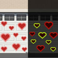 Fuutreo 26 Pcs Valentine's Day Garage Door Magnets 12/8/6/4 Inch Glow in the Dark Red Heart Garage Door Decorations Refrigerator Magnetic Car Stickers for Valentine's Day Wedding Party Supplies by Fuutreo