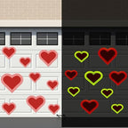 Fuutreo 26 Pcs Valentine's Day Garage Door Magnets 12/8/6/4 Inch Glow in the Dark Red Heart Garage Door Decorations Refrigerator Magnetic Car Stickers for Valentine's Day Wedding Party Supplies by Fuutreo