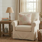Decorative Pillow Cover French Country Pillow Cover Cottage Decor Floral Block Print, Farmhouse Decorative Cushion Cover, Spring Pillow Cover Line and Loop (Blush Pink) - Image 7