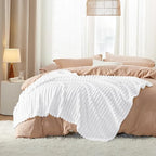 Bedsure Soft Twin XL Blanket for Bed Dorm Bright White 66"x90" - Image 6