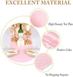ShinyBeauty Light Pink Table Runner for Party 15 Pack of 12 X108 Sequin Table Runners Wedding Table Runner Sparkly Table Runner Baby Pink Table Runners for Baby Shower Decorations - Image 3