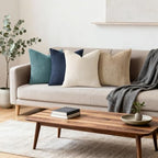 Mecatny Corduroy Decorative Throw Pillow Covers 22x22 Set of 2 Teal - Image 3