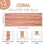 12 Pack 35 x 120 Inch Coral Table Runner Cheesecloth 10Ft - Image 2