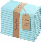 Urban Villa Cloth Napkins Cotton 20x20 (Set of 12) Aqua by CottonTrends