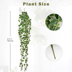 Hollyone Artificial Hanging Plants 6FT Fake Ivy Vine Faux Ivy Leaves Hanging Plant Greenery for Wall House Room Patio Indoor Outdoor Home Shelf Office Wedding Decor - Image 2