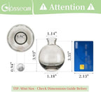 Glasseam Glass Bud Vase for Centerpieces: 12Pcs Gray Mini Small Vases Bulk - Image 2