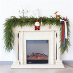 Artificial Christmas Garland, Faux Norfolk Pine for Mantle Decor(9FT 2PCS) - Image 4