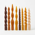 Conelist 8 Pcs Fall Twist Candles 7.87'' Thanksgiving Taper Candles by Conelist