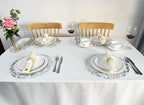 Silver Disposable Placemats 13 Inch Metallic Foil Place Mats Pressed 100 Pack Thin Doilies Table Mats for Home Decoration Dining Table Wedding Birthday Party - Image 6
