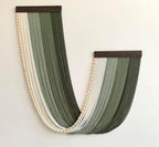 Achart Large Macrame Wall Hanging Dip Dyed Yarn Tapestry Ombre Yarn - Image 2