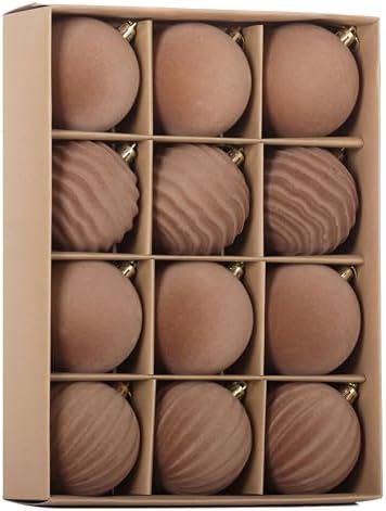 3.15In Velvet Ornaments for Christmas Tree,12Pcs Christmas Ornaments Set by Senjie
