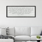 ZZJJHYWGQ Christian Wall Art Romans 8:38-39 Bible Verse Sign 32"×12" Black - Image 3
