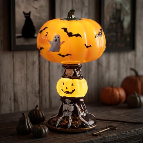 Stained Pumpkin Lamp - Image 2